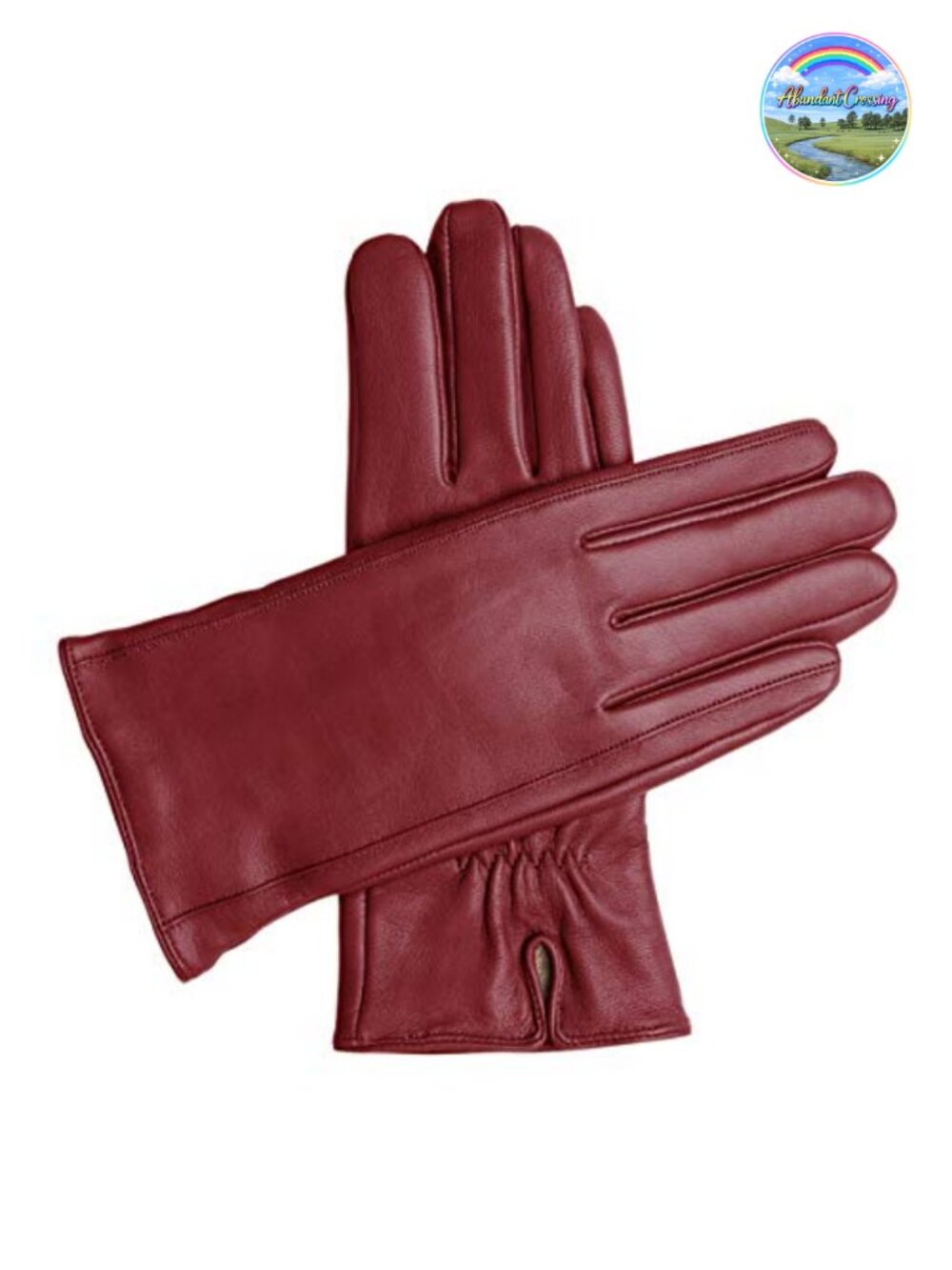 Leather Cashmere Lined Gloves Top-Grain Sheepskin Winter Warm